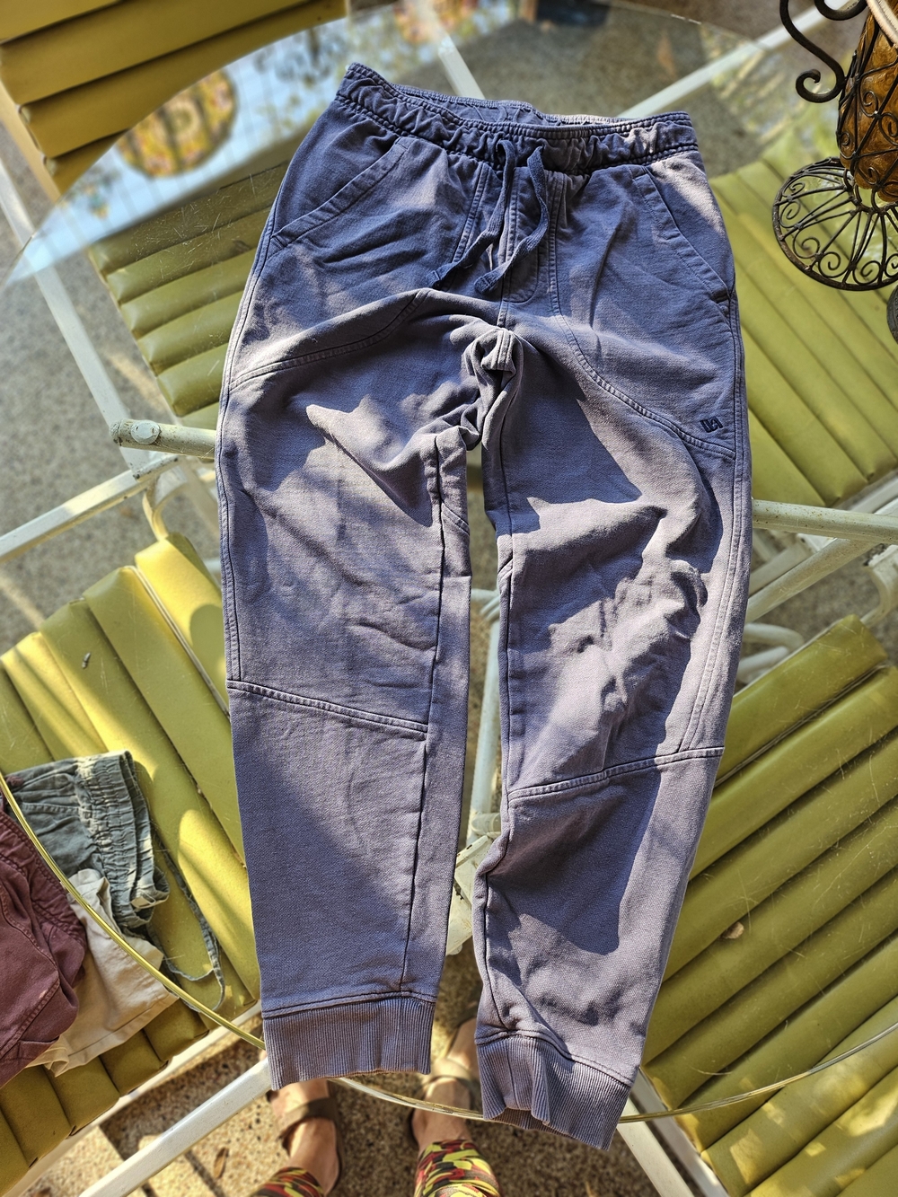 VRST Men's Faded Slate Blue Elastic-Waist Jogger Pants S
